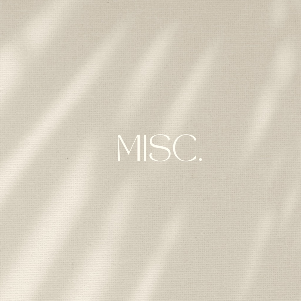 Miscellaneous items